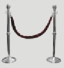 10 Metre Tek S�ra Krom Bariyer Kiralama